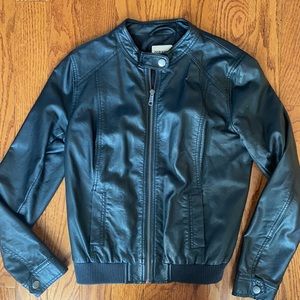 Old Navy faux leather bomber jacket